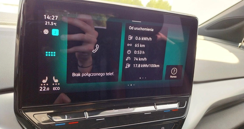 Volkswagen ID.4 cena 139900 przebieg: 21500, rok produkcji 2021 z Piotrków Trybunalski małe 704